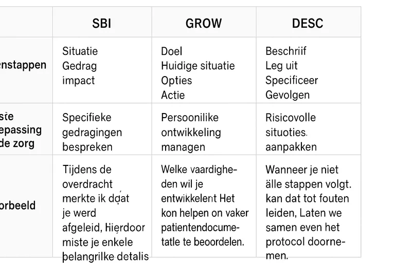 Methoden die werken voor duidelijke feedback