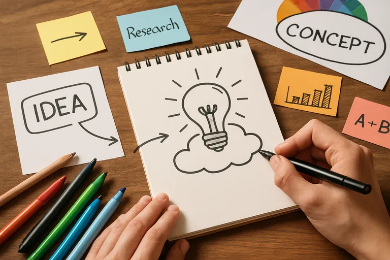 Van idee tot concept: het proces